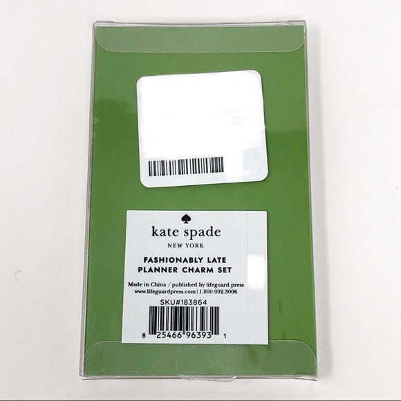 Kate Spade Planner Charm Set Fashionably Late - Picture 6 of 7